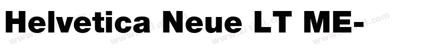 Helvetica Neue LT ME字体转换